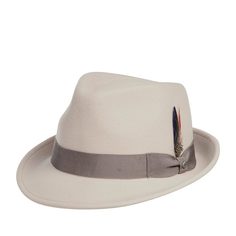 Шляпа унисекс Stetson 1148101 TRILBY WOOLFELT бежевая, р. 61