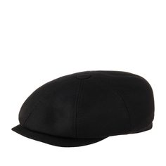 Кепка восьмиклинка унисекс AIS COLLEZIONI 802 BLACK черная, р. 61