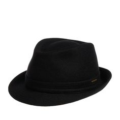 Шляпа унисекс Stetson 1110102 TRILBY WOOLFELT черная, р. 61