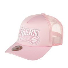Бейсболка унисекс MITCHELL NESS 5HSSLD21130-P76PINK Philadelphia 76Ers NBA розовая Mitchell&Ness