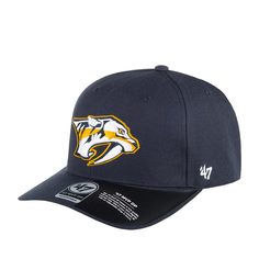Бейсболка унисекс 47 BRAND H-CLZOE30WBP Nashville Predators NHL темно-синяя, one size