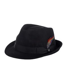 Шляпа унисекс Stetson 1148101 TRILBY WOOLFELT черная, р. 59