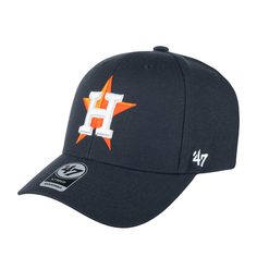 Бейсболка унисекс 47 BRAND B-MVP10WBV Houston Astros MLB темно-синяя, one size