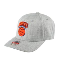 Бейсболка унисекс MITCHELL NESS HHSS3273-NYKYYPPPGYHT New York Knicks NBA светло-серая Mitchell&Ness