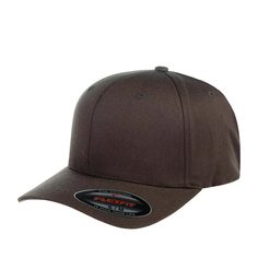 Бейсболка унисекс FLEXFIT 6277 коричневая, р. 60