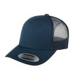 Бейсболка унисекс FLEXFIT 6506 темно-синяя, one size
