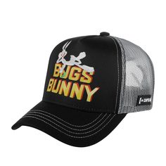 Бейсболка унисекс CAPSLAB CL/LOO5/1/BUN1 Looney Tunes Bugs Bunny черная, one size Capslab®