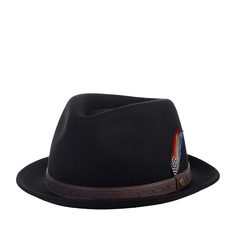 Шляпа унисекс Stetson 1398117 PLAYER WOOLFELT черная, р. 61