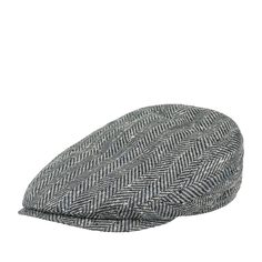 Кепка коппола унисекс Stetson 6382504 DRIVER CAP SILK VIRGIN WOOL синяя / серая, р. 59