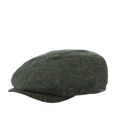 Кепка восьмиклинка унисекс Wigens 101732 NEWSBOY RETRO CAP темно-зеленая, р. 58