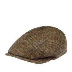Кепка уточка унисекс Stetson 6640501 6-PANEL HARRIS TWEED коричневая, р. 61