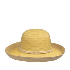 Шляпа женская BETMAR B1972H RUTH желтая, one size