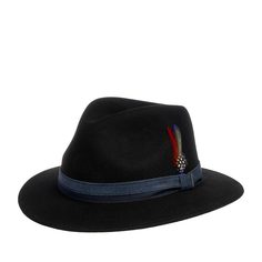 Шляпа унисекс Stetson 2528116 TRAVELLER WOOLFELT черная, р. 59