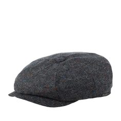 Кепка восьмиклинка унисекс Wigens 101732 NEWSBOY RETRO CAP темно-серая, р. 58