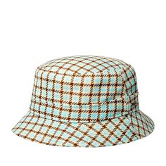 Панама унисекс Stetson 1815202 BUCKET CHECK голубая / коричневая, р. 57