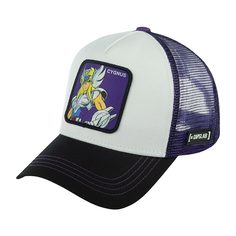 Бейсболка унисекс CAPSLAB CL/SAI/1/CYG1 Saint Seiya Cygnus белая / черная, one size Capslab®