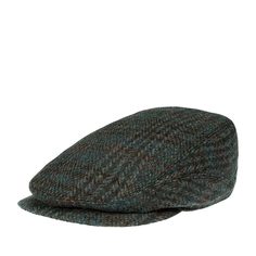 Кепка коппола унисекс Stetson 6380512 DRIVER HARRIS TWEED синяя / зеленая, р. 63