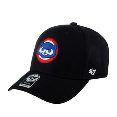 Бейсболка унисекс 47 BRAND B-MVP05WBV-BKH Chicago Cubs MLB черная, one size