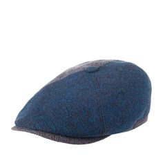 Кепка уточка унисекс Stetson 6640502 6-PANEL HERRINGBONE синяя, р. 57