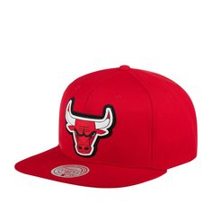 Бейсболка унисекс MITCHELL NESS 6HSSMM19490-CBURED1 Chicago Bulls NBA красная, one size Mitchell&Ness