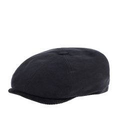 Кепка восьмиклинка унисекс Stetson 6641113 6-PANEL CAP SOFT COTTON/CORD серая, р. 57