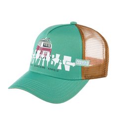 Бейсболка унисекс COASTAL HFT Samba зеленая / коричневая, one size