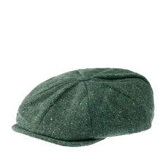 Кепка восьмиклинка унисекс HANNA HATS Newsboy 20B2 зеленая / серая, р. 57