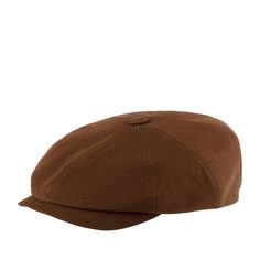 Кепка восьмиклинка унисекс AIS COLLEZIONI 804 COTTON коричневая, р. 59