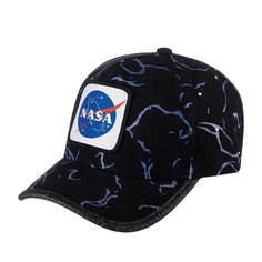 Бейсболка унисекс CAPSLAB CL/NASA/1/TAG/GLI NASA черная, one size Capslab®