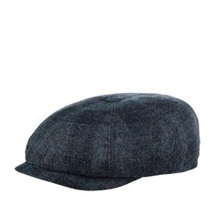 Кепка восьмиклинка унисекс AIS COLLEZIONI 803 SHETLANDSS синяя, р. 59