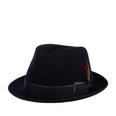 Шляпа унисекс Stetson 1398116 PLAYER WOOLFELT черная, р. 57