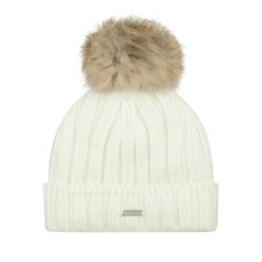 Шапка бини женская PIPOLAKI 4806 VANCOUVER белая, one size