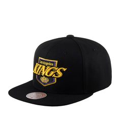 Бейсболка унисекс MITCHELL NESS 6HSSDX22015-LAKBLCK Los Angeles Kings NHL черная, one size Mitchell&Ness