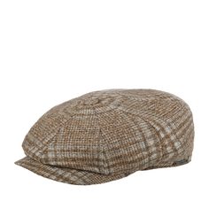 Кепка восьмиклинка унисекс Wigens 101966 NEWSBOY CLASSIC CAP коричневая, р. 58