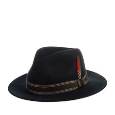 Шляпа унисекс Stetson 2528117 TRAVELLER WOOLFELT темно-синяя, р. 61