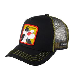Бейсболка унисекс CAPSLAB CL/LOO7/1/CAS/SY1 Looney Tunes Sylvester черная / желтая Capslab®