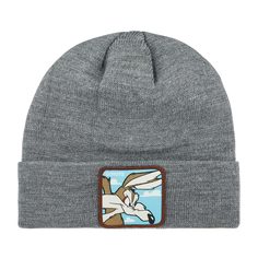Шапка бини унисекс CAPSLAB CL/LOO5/1/BON/COY2 Looney Tunes Wile E. Coyote серая, one size Capslab®