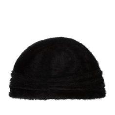 Шапка бини женская Seeberger 18066-0 ANGORA BEANIE черная, one size