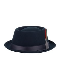 Шляпа унисекс Stetson 1658104 PORK PIE WOOLFELT темно-синяя, р. 61