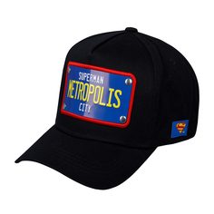 Бейсболка унисекс CAPSLAB FG/DC2/1/CAS/SUP1 DC Comics Metropolis черная, one size Capslab®
