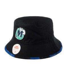 Панама унисекс MITCHELL NESS HBKB2994-DMAYYPPPBLCK Dallas Mavericks NBA черная, р. 56 Mitchell&Ness