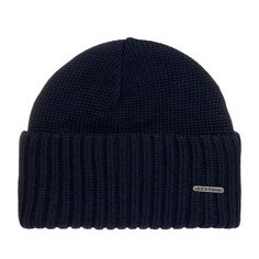 Шапка бини унисекс Stetson 8519301 NORTHPORT темно-синяя, one size
