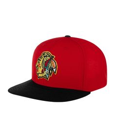 Бейсболка AMERICAN NEEDLE 42692A-CBH Chicago Blackhawks Tradition NHL красная/черная
