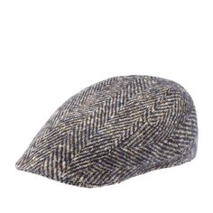 Кепка уточка унисекс Stetson 6170504 IVY HERRINGBONE синяя / бежевая, р. 59