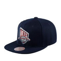 Бейсболка унисекс MITCHELL NESS 6HSSSH21142-NJNNAVYKMT New Jersey Nets NBA темно-синяя Mitchell&Ness