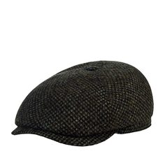 Кепка шестиклинка унисекс Stetson 6640902 6-PANEL CAP HARRIS TWEED оливковая/черная, р. 63