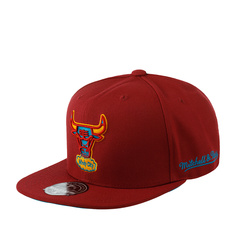 Бейсболка унисекс Mitchell&Ness 6HSFSH21251-CBUCARD Chicago Bulls NBA бордовая, р.60