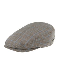 Кепка унисекс Stetson 6380401 DRIVER CAP WOOL CHECK серая, р.55
