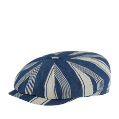Кепка унисекс Stetson 6843710 HATTERAS LINEN/COTTON синяя/кремовая, р.56