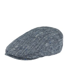 Кепка унисекс Stetson 6222501 DRIVER CAP WOOL/SILK синяя/серая, р.55